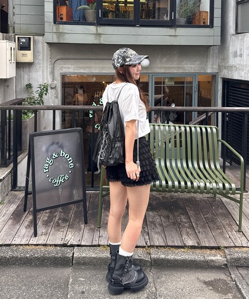 napinna maison×HIINA】ドローコードナイロンナップサック(カラビナ