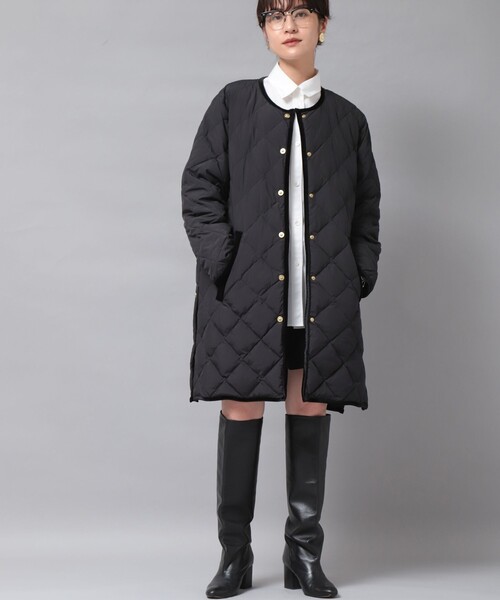 ノーリーズ（NOLLEY’S）/【TAION×LIMONTA】別注ベロアパイピングロングダウン セール】【TAION×LIMONTA】別注ベロアパイピングロングダウン（ダウン