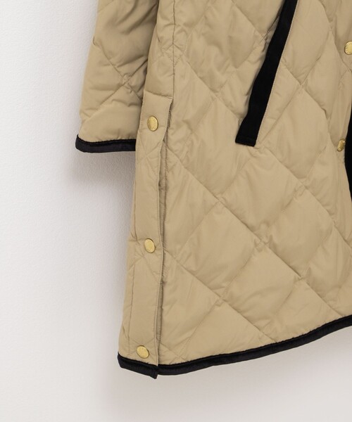 セール】【TAION×LIMONTA】別注ベロアパイピングロングダウン（ダウン