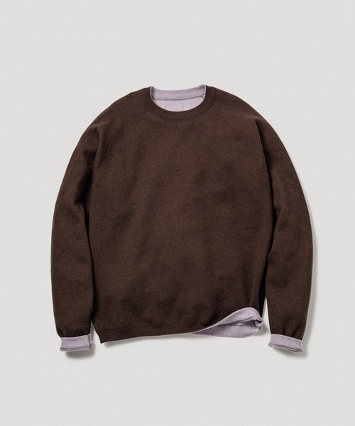 リバーシブル》カシミヤブレンド ニットプルオーバー（ニット/セーター