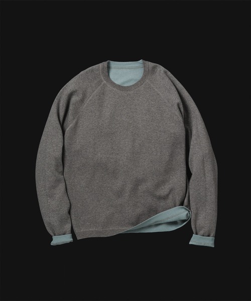 ADAM ET ROPE'（アダムエロペ）の「《リバーシブル》カシミヤブレンド ニットプルオーバー（ニット/セーター・メンズ・ライトグレー/ブラック/ネイビー/ダークブラウン/ブルー系その他5・L/M）」の3枚目の写真