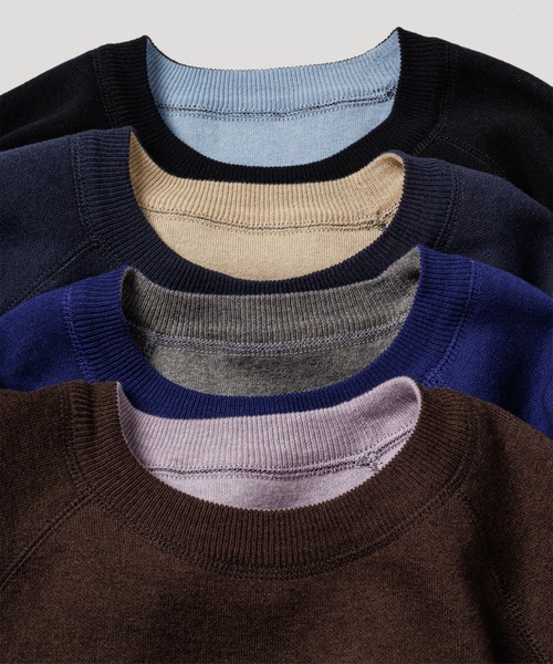 ADAM ET ROPE'（アダムエロペ）の「《リバーシブル》カシミヤブレンド ニットプルオーバー（ニット/セーター・メンズ・ライトグレー/ブラック/ネイビー/ダークブラウン/ブルー系その他5・L/M）」の6枚目の写真