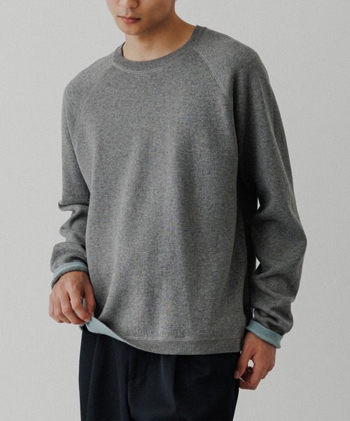 ADAM ET ROPE'（アダムエロペ）の「《リバーシブル》カシミヤブレンド ニットプルオーバー（ニット/セーター・メンズ・ライトグレー/ブラック/ネイビー/ダークブラウン/ブルー系その他5・L/M）」の14枚目の写真