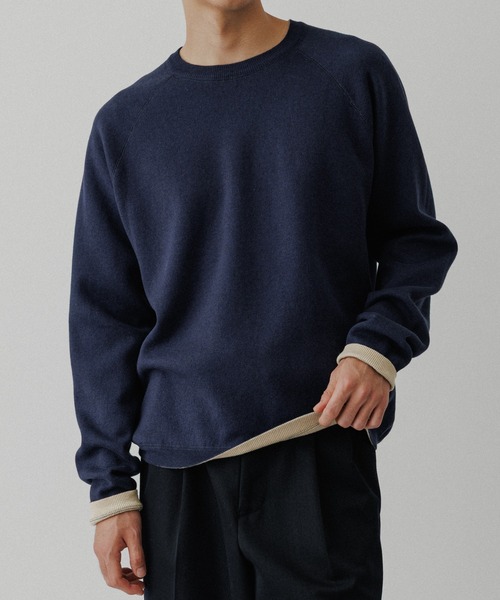 リバーシブル》カシミヤブレンド ニットプルオーバー（ニット/セーター