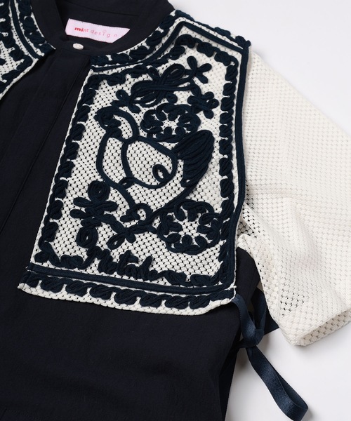 mintdesigns（ミントデザインズ）の「ROOSTER DRESS（ワンピース・レディース・ブラウン/ネイビー・ONESIZE）」の9枚目の写真