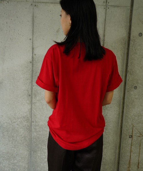 THINGS THAT MATTER(シングス ザット マター)の「LEE IZUMIDA × T-SHIRT / リーイズミダTシャツ(Tシャツ/カットソー・レディース・レッド/オートミール・FREE)」の9枚目の写真