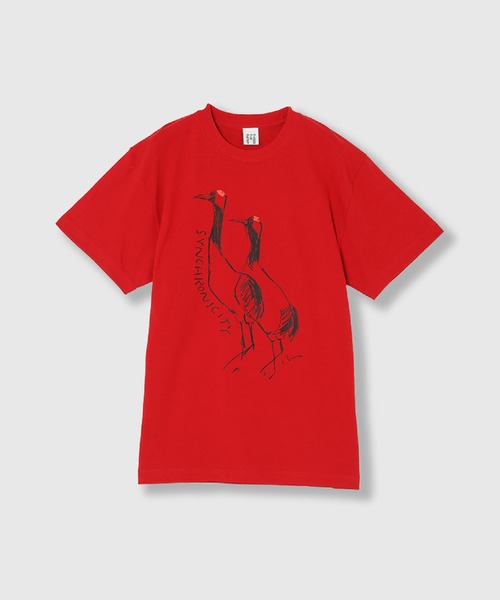 THINGS THAT MATTER(シングス ザット マター)の「LEE IZUMIDA × T-SHIRT / リーイズミダTシャツ(Tシャツ/カットソー・レディース・レッド/オートミール・FREE)」の10枚目の写真