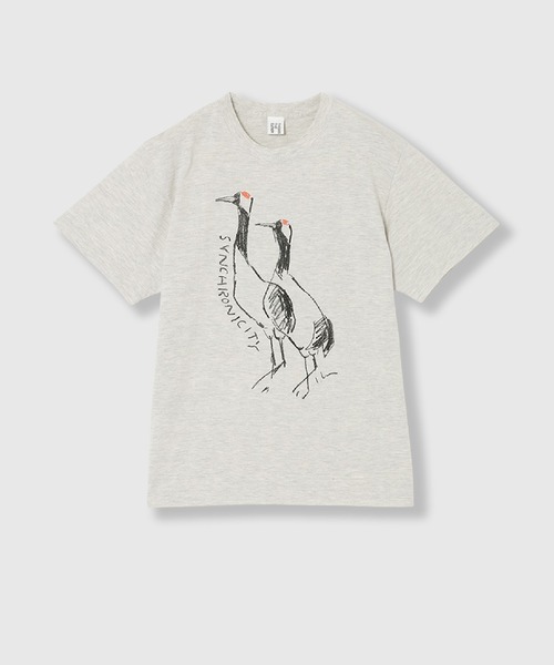 THINGS THAT MATTER(シングス ザット マター)の「LEE IZUMIDA × T-SHIRT / リーイズミダTシャツ(Tシャツ/カットソー・レディース・レッド/オートミール・FREE)」の5枚目の写真
