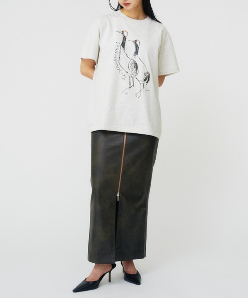 THINGS THAT MATTER(シングス ザット マター)の「LEE IZUMIDA × T-SHIRT / リーイズミダTシャツ(Tシャツ/カットソー・レディース・レッド/オートミール・FREE)」の15枚目の写真