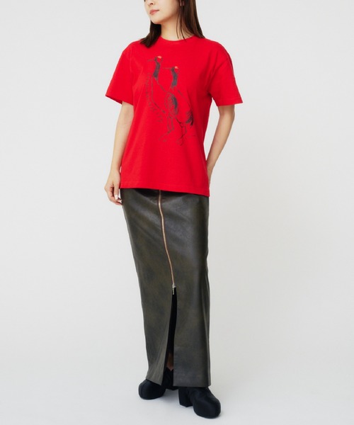 THINGS THAT MATTER(シングス ザット マター)の「LEE IZUMIDA × T-SHIRT / リーイズミダTシャツ(Tシャツ/カットソー・レディース・レッド/オートミール・FREE)」の19枚目の写真