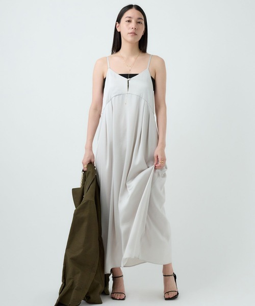 Chaos（カオス）の「Chaos(カオス)/ティントワンピース（ワンピース・レディース・ライトグレー/ピンク系その他/チャコールグレー・FREE）」の2枚目の写真