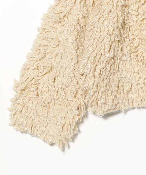 Ray BEAMS（レイビームス）の「ミックス ループ編み ニット ジャケット（ニット/セーター・レディース・ダークブラウン/ベージュ・ONE SIZE）」の19枚目の写真