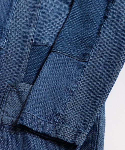 FDMTL（ファンダメンタル）の「FDMTL/ファンダメンタル/PACHWORK HAORI JACKET 3YR WASH（その他アウター・メンズ・インディゴブルー・4/3/2）」の4枚目の写真