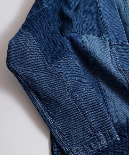 FDMTL（ファンダメンタル）の「FDMTL/ファンダメンタル/PACHWORK HAORI JACKET 3YR WASH（その他アウター・メンズ・インディゴブルー・4/3/2）」の5枚目の写真