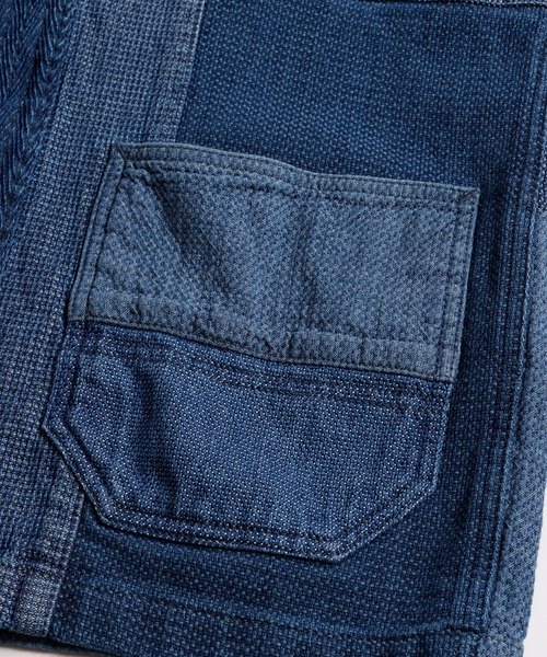 FDMTL（ファンダメンタル）の「FDMTL/ファンダメンタル/PACHWORK HAORI JACKET 3YR WASH（その他アウター・メンズ・インディゴブルー・4/3/2）」の8枚目の写真