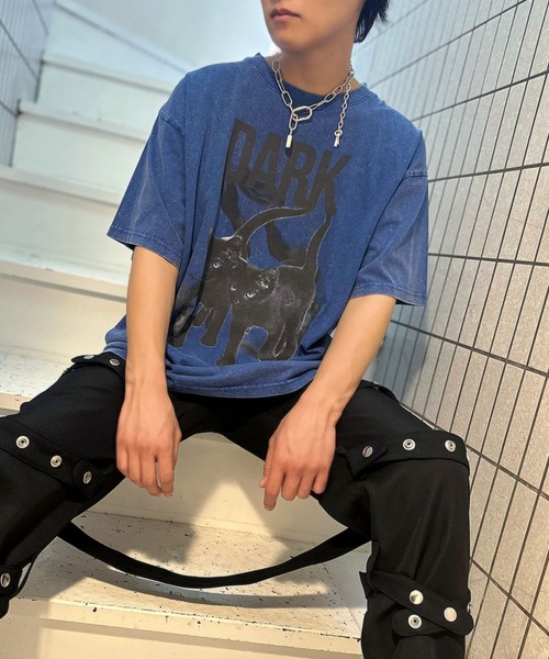 MILKBOY（ミルクボーイ）の「DARK CAT Tシャツ（Tシャツ/カットソー・メンズ・B/C/A・M/L）」の4枚目の写真