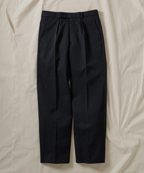 ADAM ET ROPE'（アダムエロペ）の「【WILD LIFE TAILOR】WOOL GABARDINE STRAIGHT SLACKS（スラックス・メンズ・グレー/ブラック・L/M）」の2枚目の写真