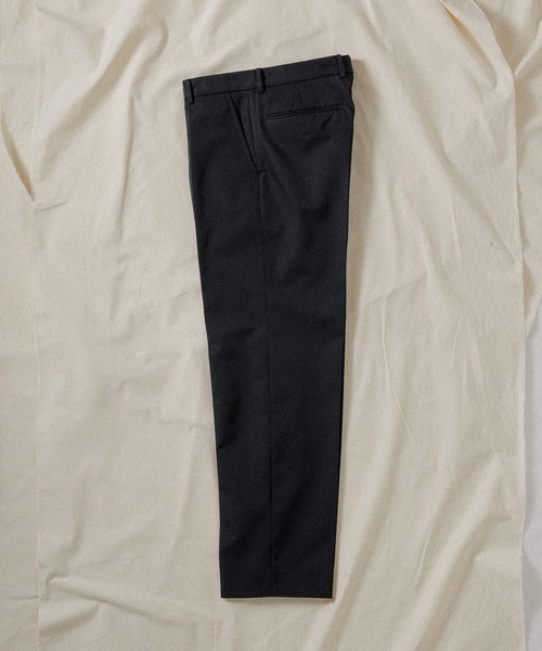 WILD LIFE TAILOR】WOOL GABARDINE STRAIGHT SLACKS（スラックス