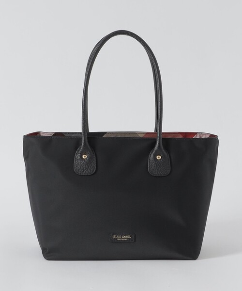 セール】パーシャルクレストブリッジチェックナイロントート（トート