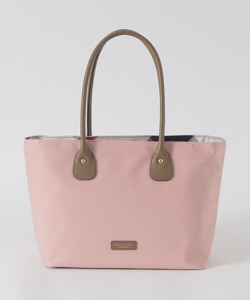 BLUE LABEL CRESTBRIDGE（ブルーレーベルクレストブリッジ）の「パーシャルクレストブリッジチェックナイロントート（トートバッグ・レディース・ブラック/ライトピンク/ダークネイビー・FREE）」の11枚目の写真
