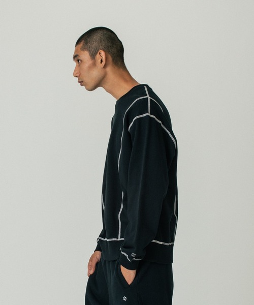 SILAS（サイラス）の「STITCH SWEATSHIRT（スウェット・メンズ・アッシュ/ブラック・XL/L/M）」の3枚目の写真