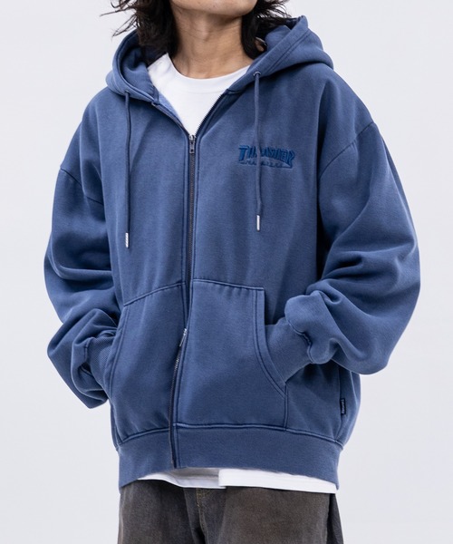 セール】【at】〔THRASHER/スラッシャー〕裏起毛 ワンポイントロゴ