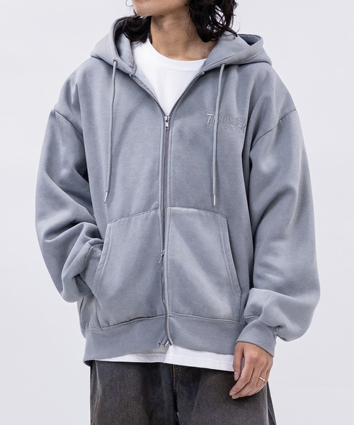 セール】【at】〔THRASHER/スラッシャー〕裏起毛 ワンポイントロゴ