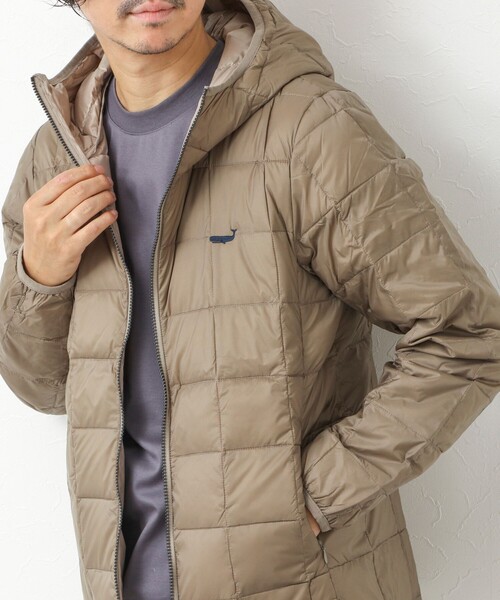 TAION（タイオン）の「【TAION/タイオン】別注 クジラ刺繍HOOD W-ZIP DOWN JKT 25AW（ダウンジャケット/コート・メンズ・チャコールグレー/ブラック/カーキ/グリーン系その他/ネイビー・XXL/XL/L/M）」の4枚目の写真