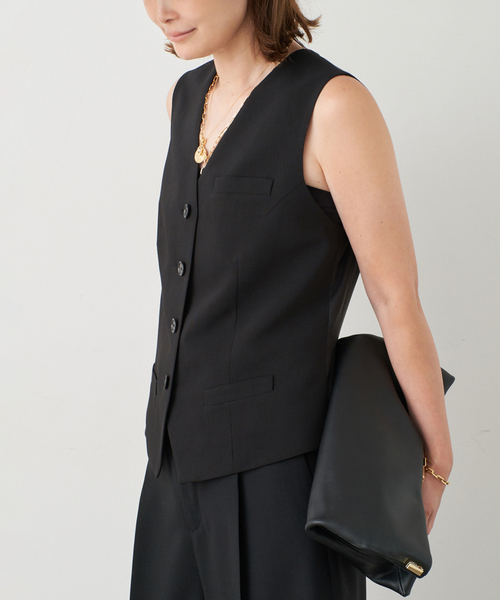 Deuxieme Classe（ドゥーズィエムクラス）の「Peter's suit ベスト（その他アウター・レディース・ブラック・FREE）」の14枚目の写真