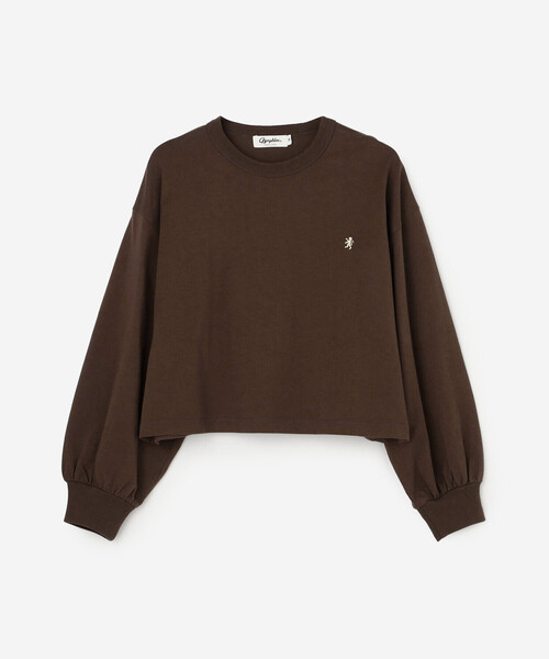 GYMPHLEX（ジムフレックス）の「Gymphlex | コンパクトジャージー パフスリーブ長袖プルオーバー WOMEN（Tシャツ/カットソー・レディース・ブラウン/イエロー・14）」の2枚目の写真