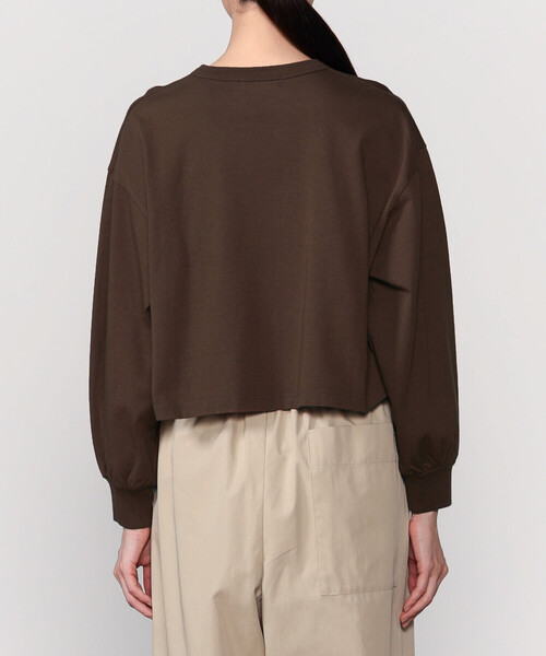 GYMPHLEX（ジムフレックス）の「Gymphlex | コンパクトジャージー パフスリーブ長袖プルオーバー WOMEN（Tシャツ/カットソー・レディース・ブラウン/イエロー・14）」の12枚目の写真