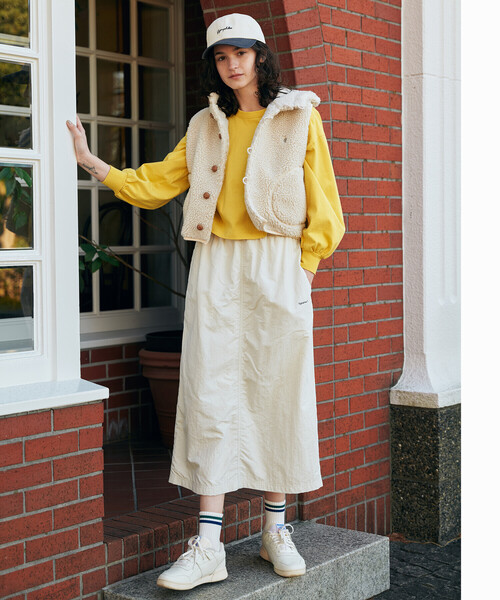 GYMPHLEX（ジムフレックス）の「Gymphlex | コンパクトジャージー パフスリーブ長袖プルオーバー WOMEN（Tシャツ/カットソー・レディース・ブラウン/イエロー・14）」の17枚目の写真