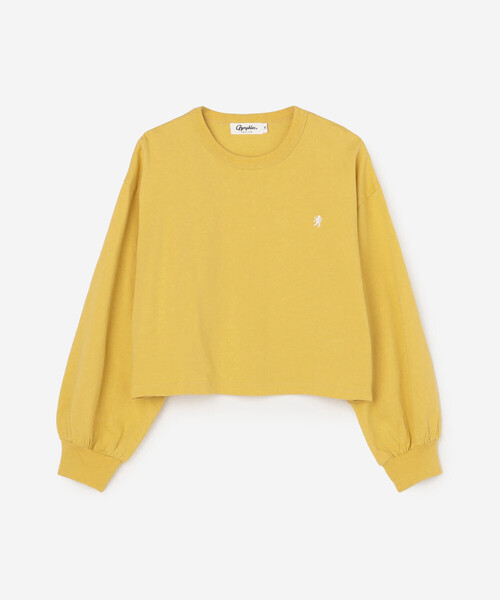 GYMPHLEX（ジムフレックス）の「Gymphlex | コンパクトジャージー パフスリーブ長袖プルオーバー WOMEN（Tシャツ/カットソー・レディース・ブラウン/イエロー・14）」の3枚目の写真