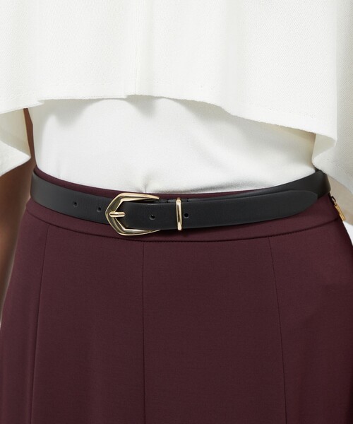EPOCA（エポカ）の「ピンバックルレザーベルト（ベルト・レディース・ベージュ/ブラック・FREE）」の9枚目の写真