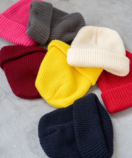 FRUIT OF THE LOOM（フルーツオブザルーム）の「FTL EX SIMPLE KNIT WATCH / ニットワッチ / カラー / シンプル（ニットキャップ/ビーニー・メンズ・ホワイト/ブラック/エンジ/ネイビー/グレー/レッド/オフホワイト/ピンク/イエロー/オレンジ/ブルー/杢グレー・FREE）」の18枚目の写真