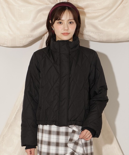 WILLSELECTION(ウィルセレクション)の「ダイヤキルティングリボン中綿ブルゾン(ブルゾン・レディース・ピンク/ブラック/オフホワイト・FREE)」の11枚目の写真