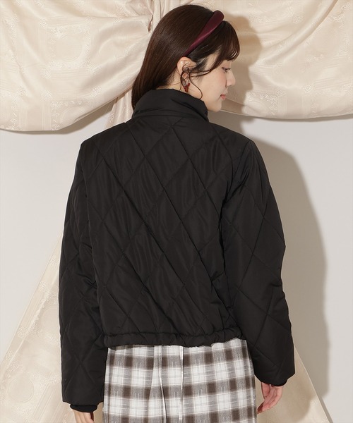 WILLSELECTION(ウィルセレクション)の「ダイヤキルティングリボン中綿ブルゾン(ブルゾン・レディース・ピンク/ブラック/オフホワイト・FREE)」の12枚目の写真