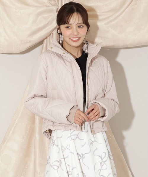 WILLSELECTION(ウィルセレクション)の「ダイヤキルティングリボン中綿ブルゾン(ブルゾン・レディース・ピンク/ブラック/オフホワイト・FREE)」の17枚目の写真