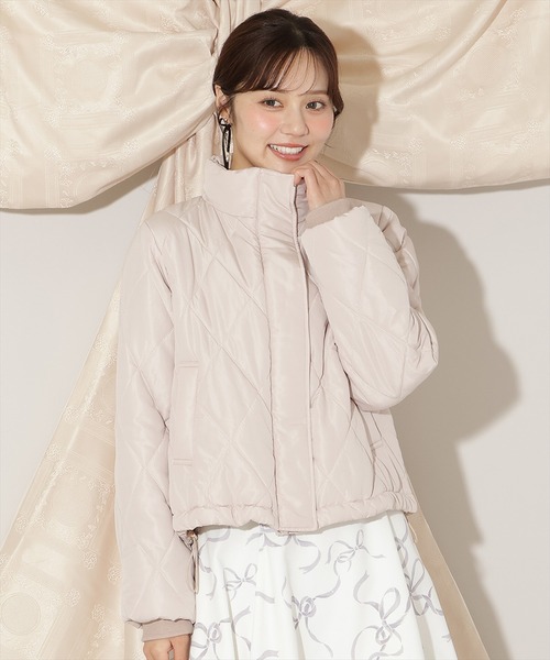 WILLSELECTION(ウィルセレクション)の「ダイヤキルティングリボン中綿ブルゾン(ブルゾン・レディース・ピンク/ブラック/オフホワイト・FREE)」の18枚目の写真