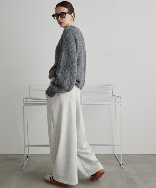 Auntie Rosa Holiday（アンティローザホリデー）の「MIXシャギークルーネックニット（ニット/セーター・レディース・ブルー/グレー/ネイビー・FREE）」の21枚目の写真