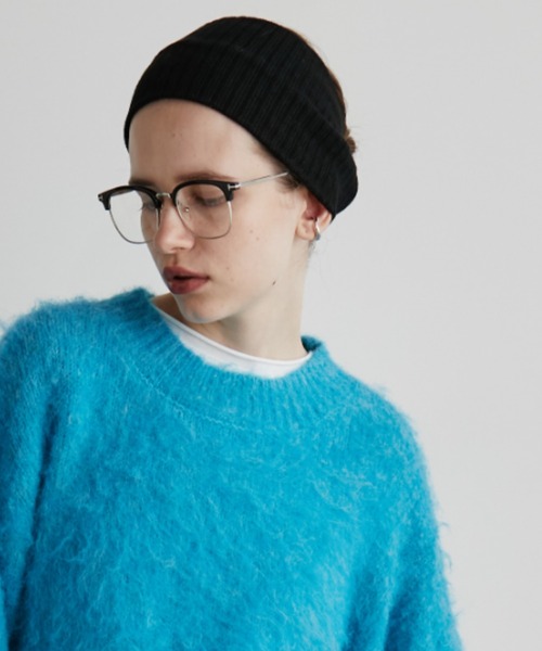 Auntie Rosa Holiday（アンティローザホリデー）の「MIXシャギークルーネックニット（ニット/セーター・レディース・ブルー/グレー/ネイビー・FREE）」の12枚目の写真