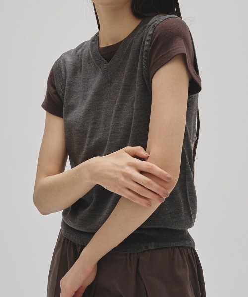 Seamless Knit Vest（ベスト）｜TODAYFUL（トゥデイフル）の