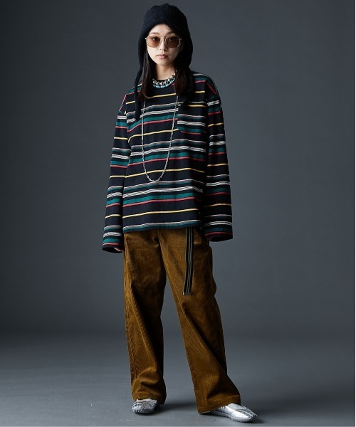 GEVS.（ジェイヴィス）の「綿100％コーデュロイパンツ＜大きいサイズ有＞GEVS.（その他パンツ・レディース・ブラック/キャメル・M/L/LL/3L/4L/5L）」の11枚目の写真