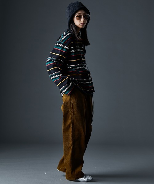 GEVS.（ジェイヴィス）の「綿100％コーデュロイパンツ＜大きいサイズ有＞GEVS.（その他パンツ・レディース・ブラック/キャメル・M/L/LL/3L/4L/5L）」の13枚目の写真