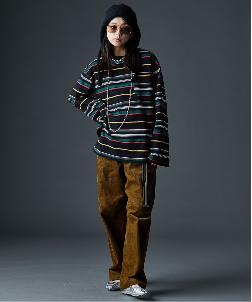 GEVS.（ジェイヴィス）の「綿100％コーデュロイパンツ＜大きいサイズ有＞GEVS.（その他パンツ・レディース・ブラック/キャメル・M/L/LL/3L/4L/5L）」の14枚目の写真