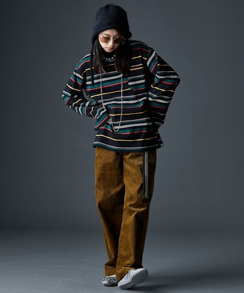 GEVS.（ジェイヴィス）の「綿100％コーデュロイパンツ＜大きいサイズ有＞GEVS.（その他パンツ・レディース・ブラック/キャメル・M/L/LL/3L/4L/5L）」の15枚目の写真