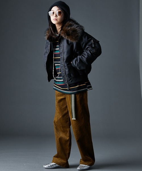 GEVS.（ジェイヴィス）の「綿100％コーデュロイパンツ＜大きいサイズ有＞GEVS.（その他パンツ・レディース・ブラック/キャメル・M/L/LL/3L/4L/5L）」の18枚目の写真