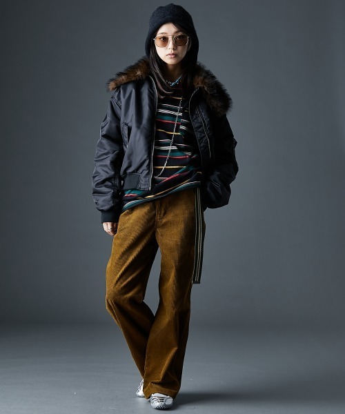 GEVS.（ジェイヴィス）の「綿100％コーデュロイパンツ＜大きいサイズ有＞GEVS.（その他パンツ・レディース・ブラック/キャメル・M/L/LL/3L/4L/5L）」の20枚目の写真