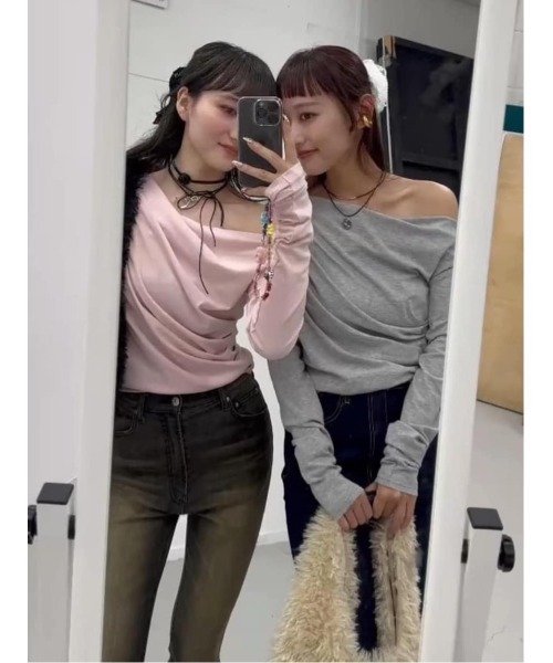 SLY（スライ）の「LAYERED MOTIF CHOKER レイヤード モチーフ チョーカー（チョーカー・レディース・ゴールド/シルバー・FREE）」の7枚目の写真