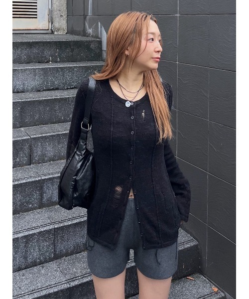 SLY（スライ）の「LAYERED MOTIF CHOKER レイヤード モチーフ チョーカー（チョーカー・レディース・ゴールド/シルバー・FREE）」の9枚目の写真